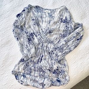 Paint Splatter Shorts Long Sleeve Romper